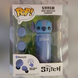 Disney Stitch Funko Pop Blue True Wireless Earbuds